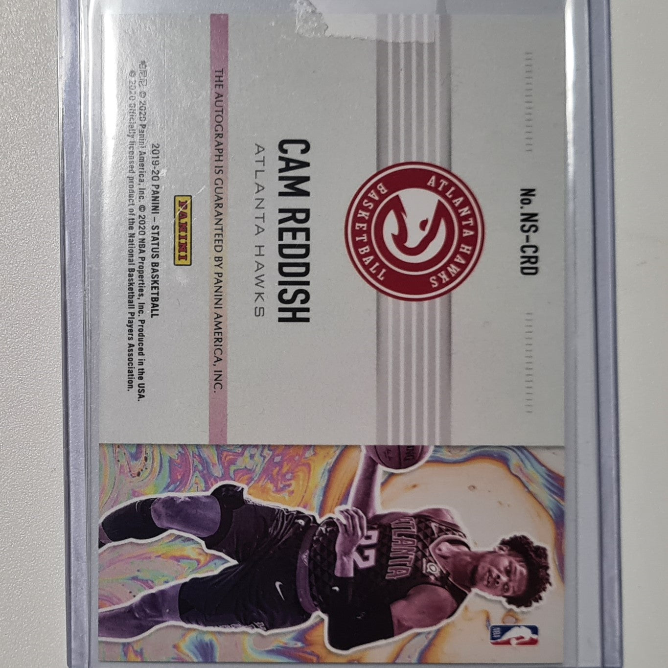 Cam Reddish 2019-20 Panini Status Newbie Auto numbered 03/30 Rookie RC NS-CRD Atlanta Hawks Excellent sleeved