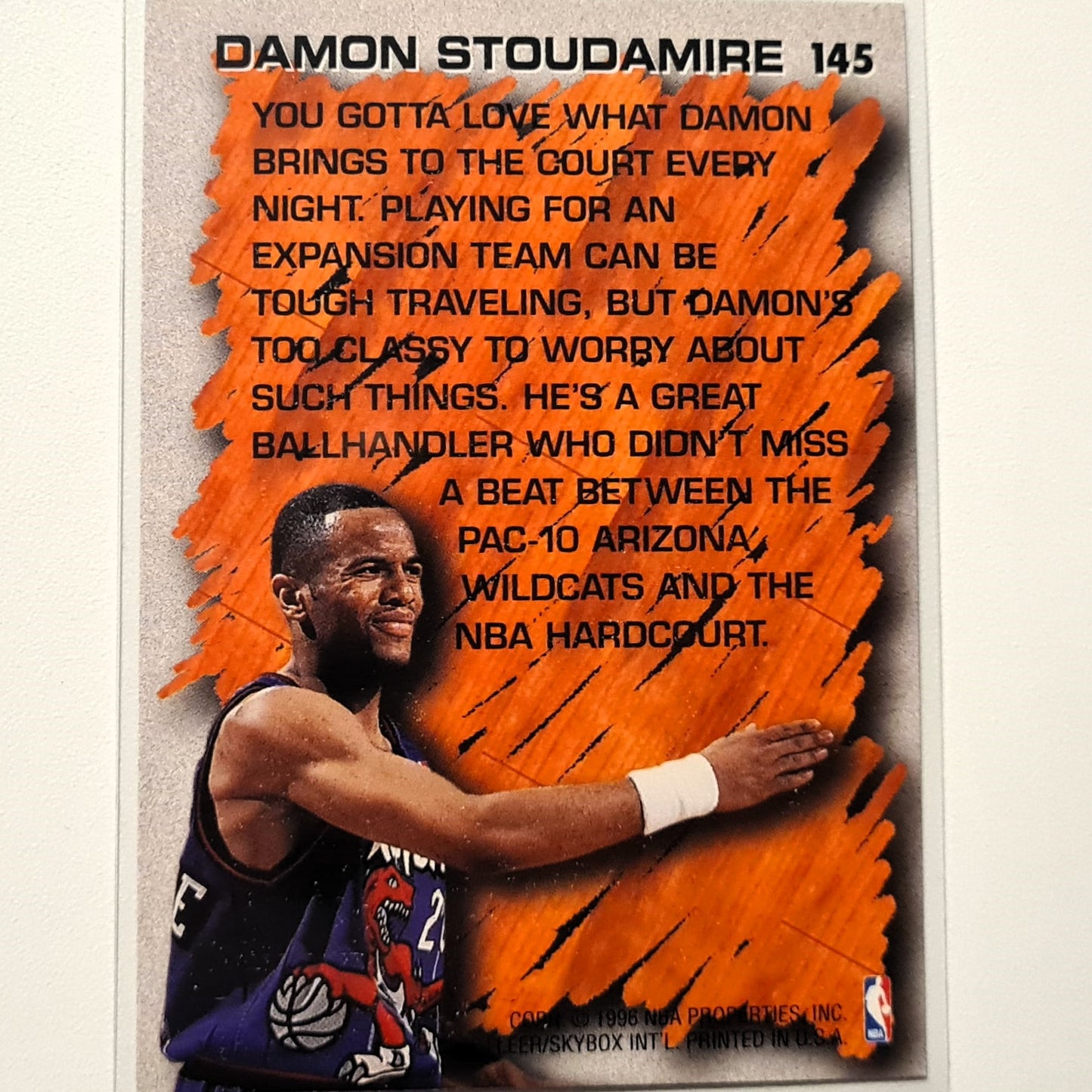 Damon Stoudamire 1996 Fleer 96-97 Hardwood Leader #145 NBA Basketball Toronto Raptors Excellent-Mint Sleeved