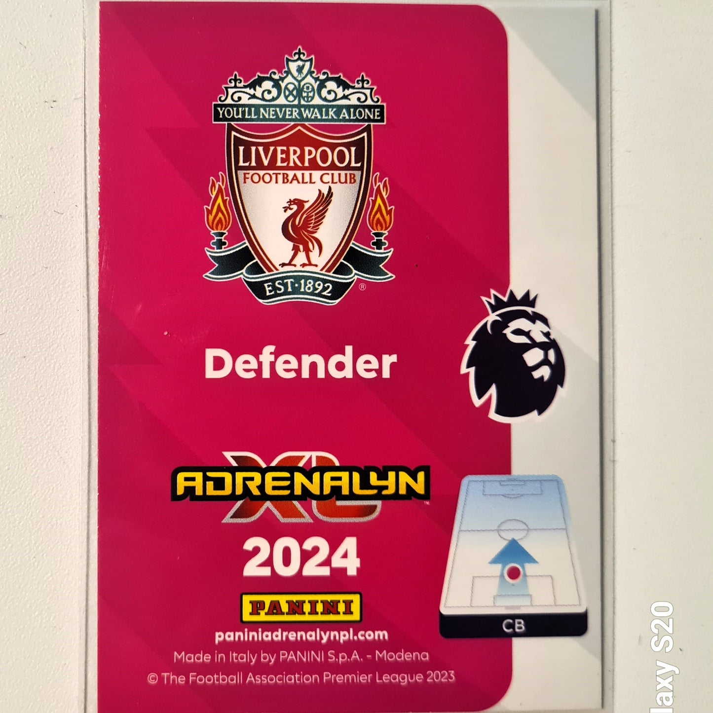 Virgil Van Dijk 2024 Panini Adrenalyn XL #434 Soccer Football Liverpool excellent/mint sleeved
