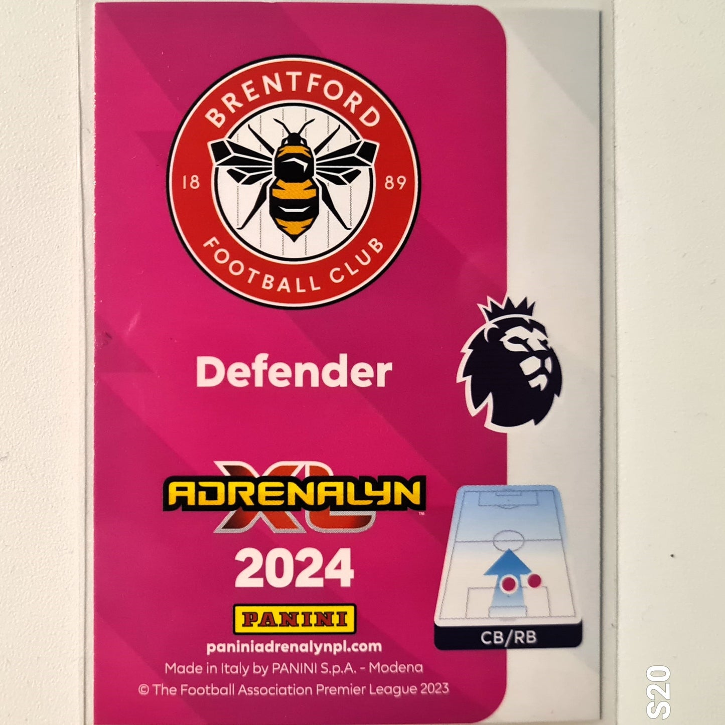 Kristoffer Ajer 2024 Panini Adrenalyn XL Powewrhouse #389 Soccer Football Brentford Excellent/mint sleeved