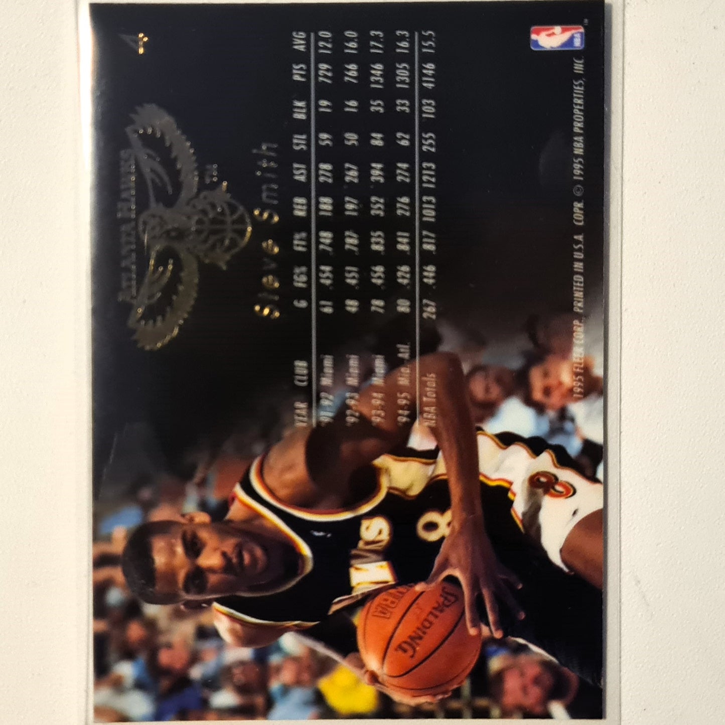 Steve Smith 1995 Fleer Flair 95-96 #4 NBA Basketball Atlanta Hawks Excellent Sleeved