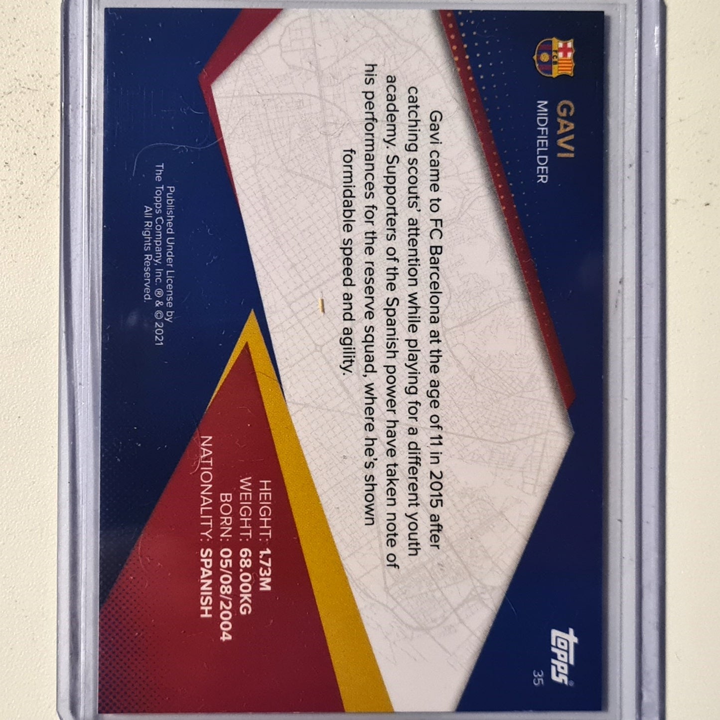 Gavi 2021 Topps Barcelona curated set Rookie RC #35 Soccer football Barcelona excellent sleeved