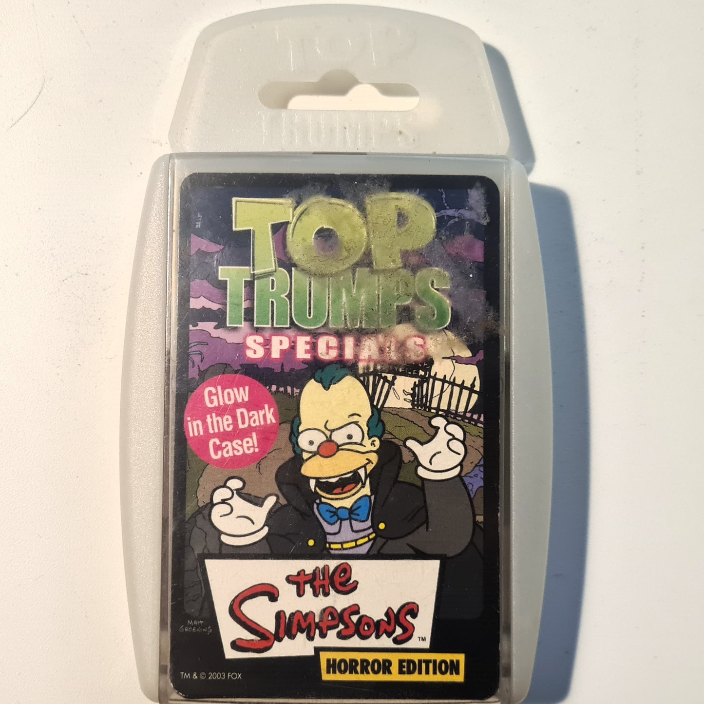 Top Trumps The Simpsons Horror Edition 2003 playaday good used complete set