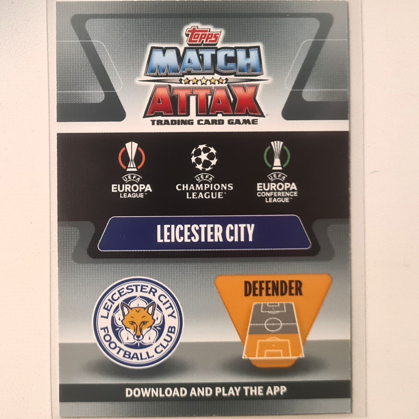 Wesley Fofana 2021-22 Topps Match Attax Signature Style #440 Soccer Football Leicester City mint Sleeved