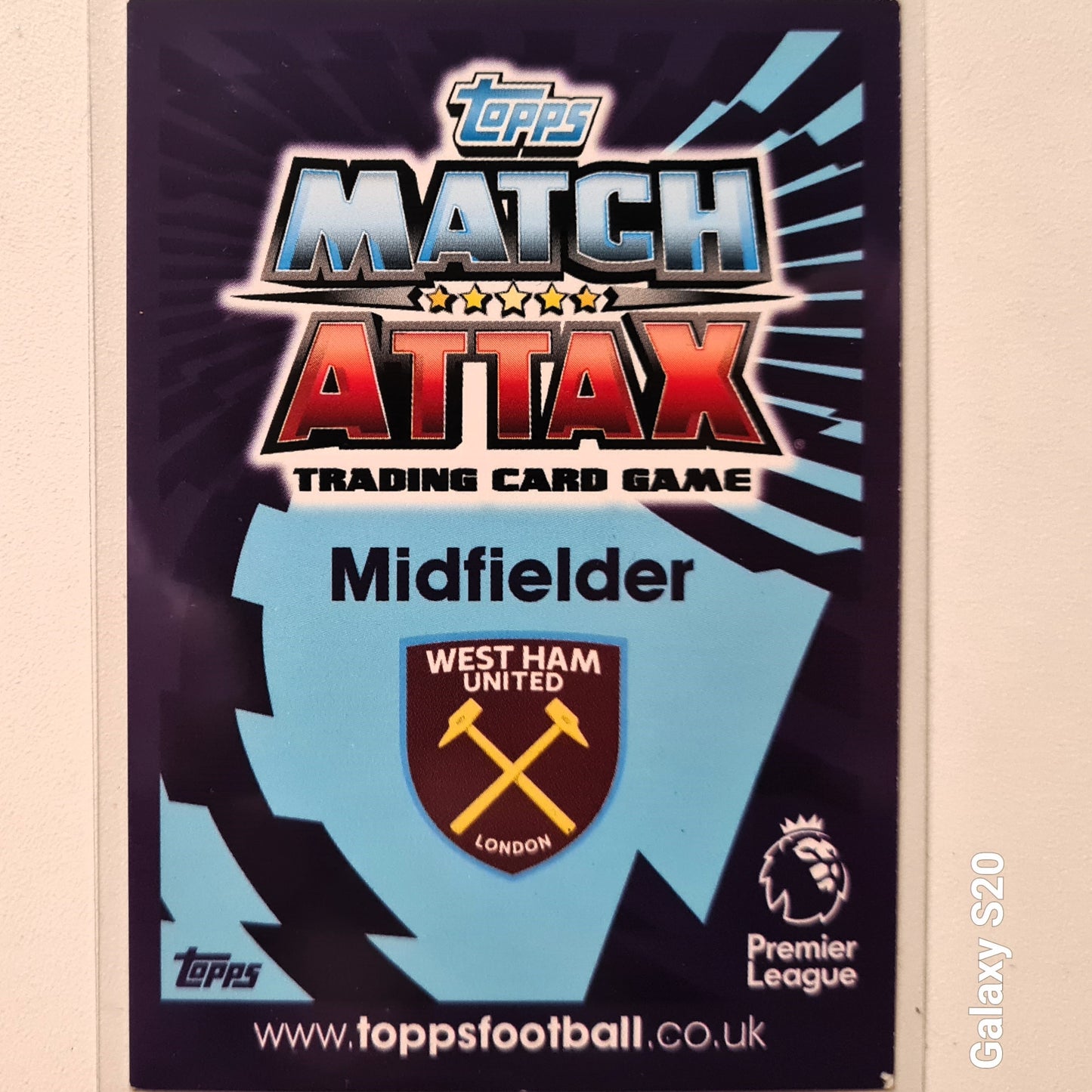 Michail Antonio 2016-17 Topps match attax man of the match #455 football West ham United very good sleeved