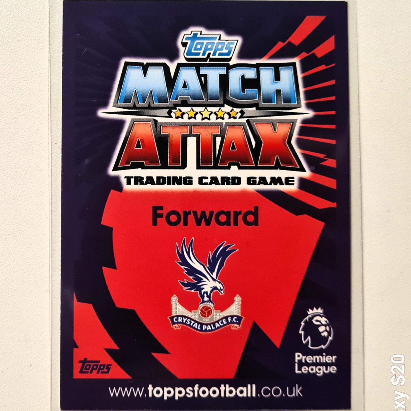 Connor Wickham 2016-17 Topps match attax Man of the match #411 Soccer football Crystal Palace Excellent sleeved
