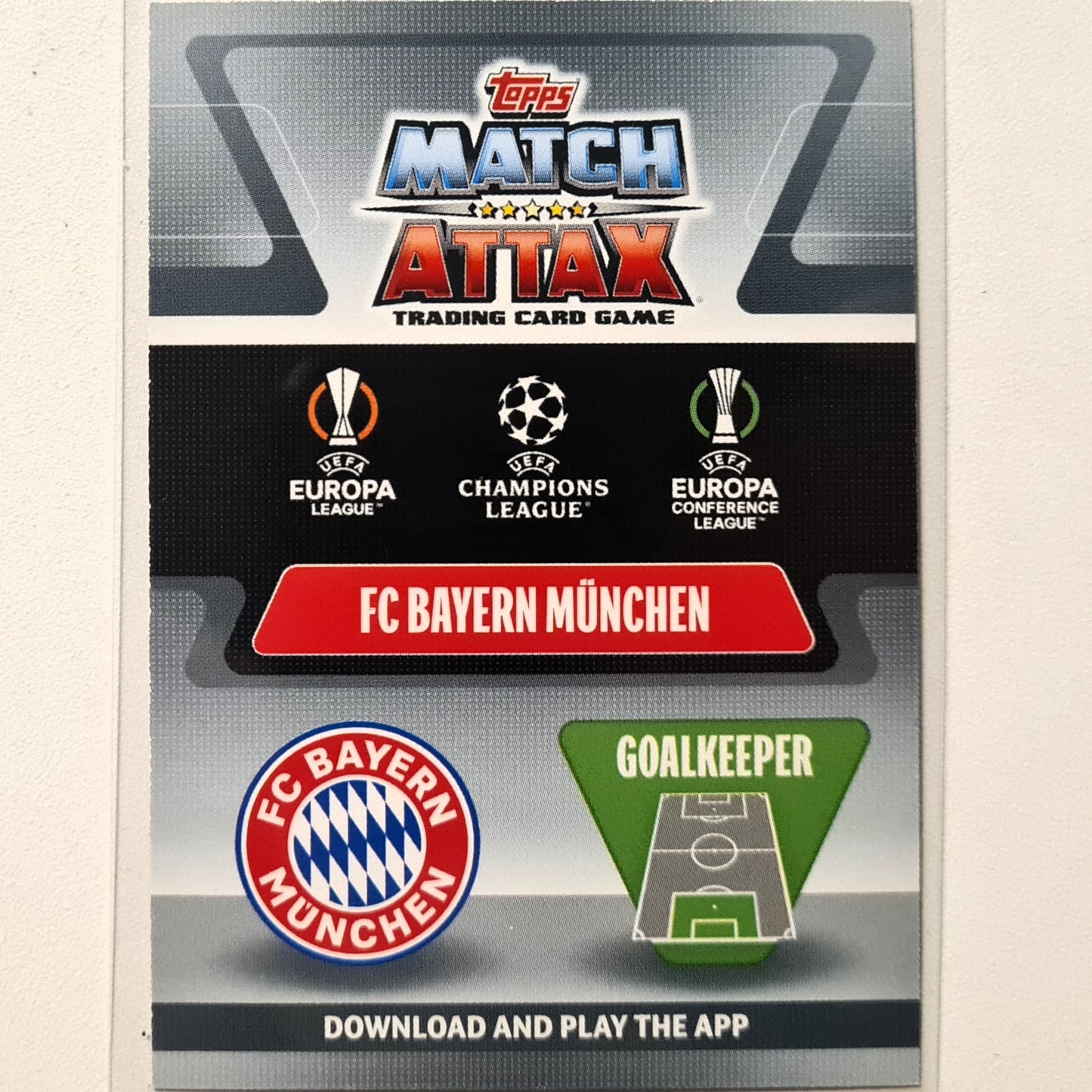 Manuel Neuer 2021-22Topps match attax 100 Club #449 Soccer football Bayern Munich Excellent sleeved
