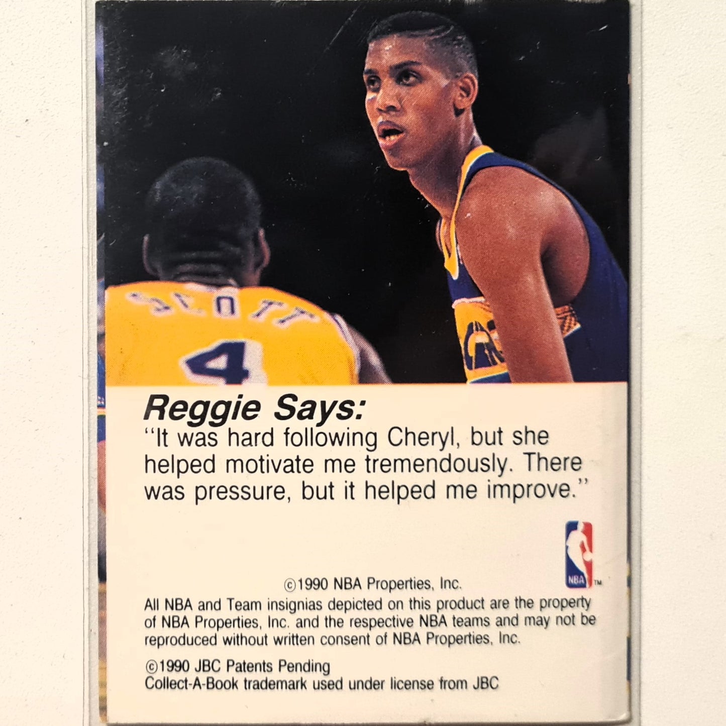 Reggie Miller 1990 NBA Hoops Basketball Collect a Books fair example in sleeve Indiana Pacers