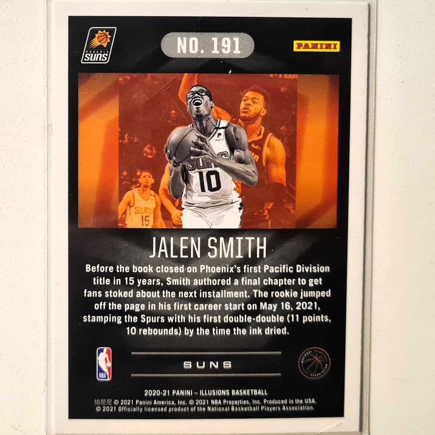 Jalen Smith 2020-21 Panini Illusions Rookie RC #191 NBA Basketball Phoenix Suns Excellent/mint Sleeved