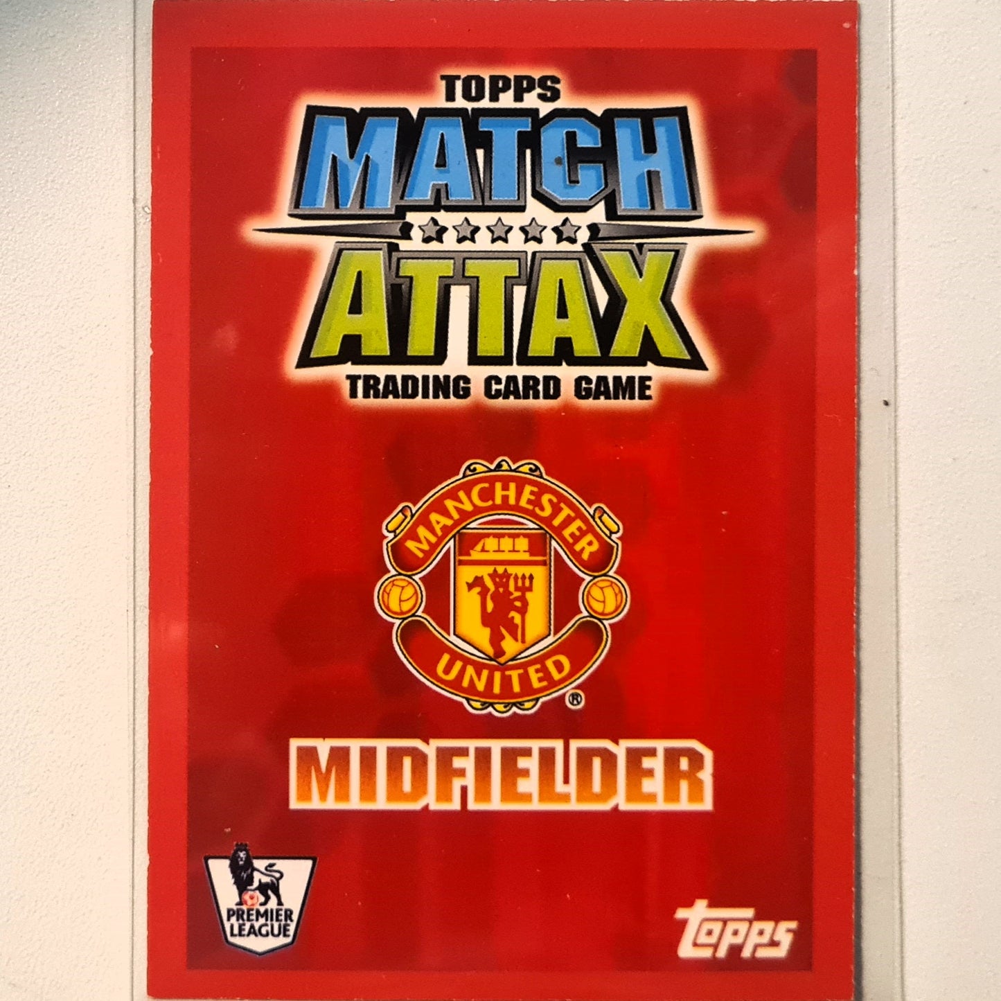 Ryan Giggs 2007-08 Topps Premier league Soccer man of the match Football Manchester United good Sleeved