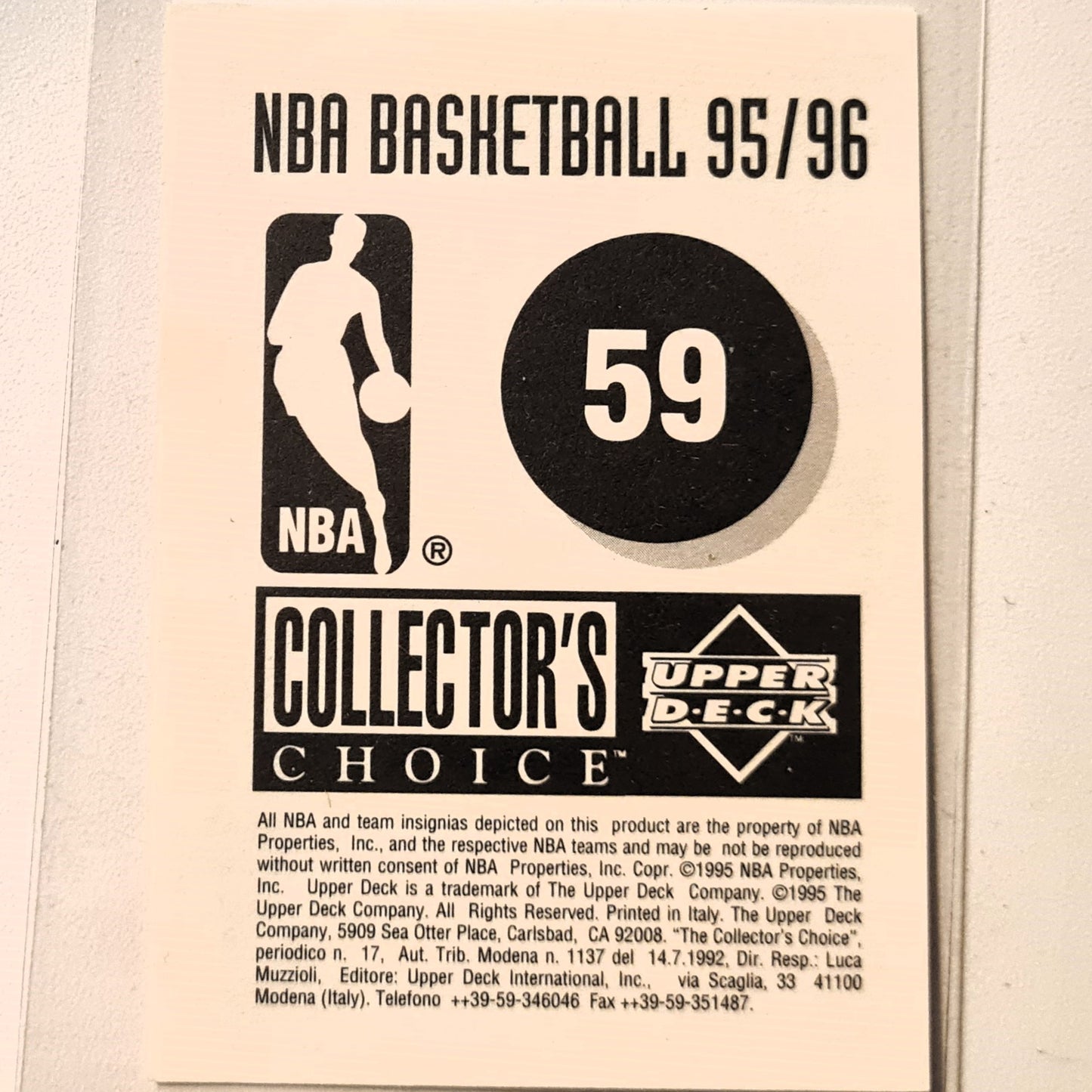 Jason Kidd 1995 Upper-Deck 95-96 sticker #59 NBA Basketball Dallas Mavericks Excellent Sleeved