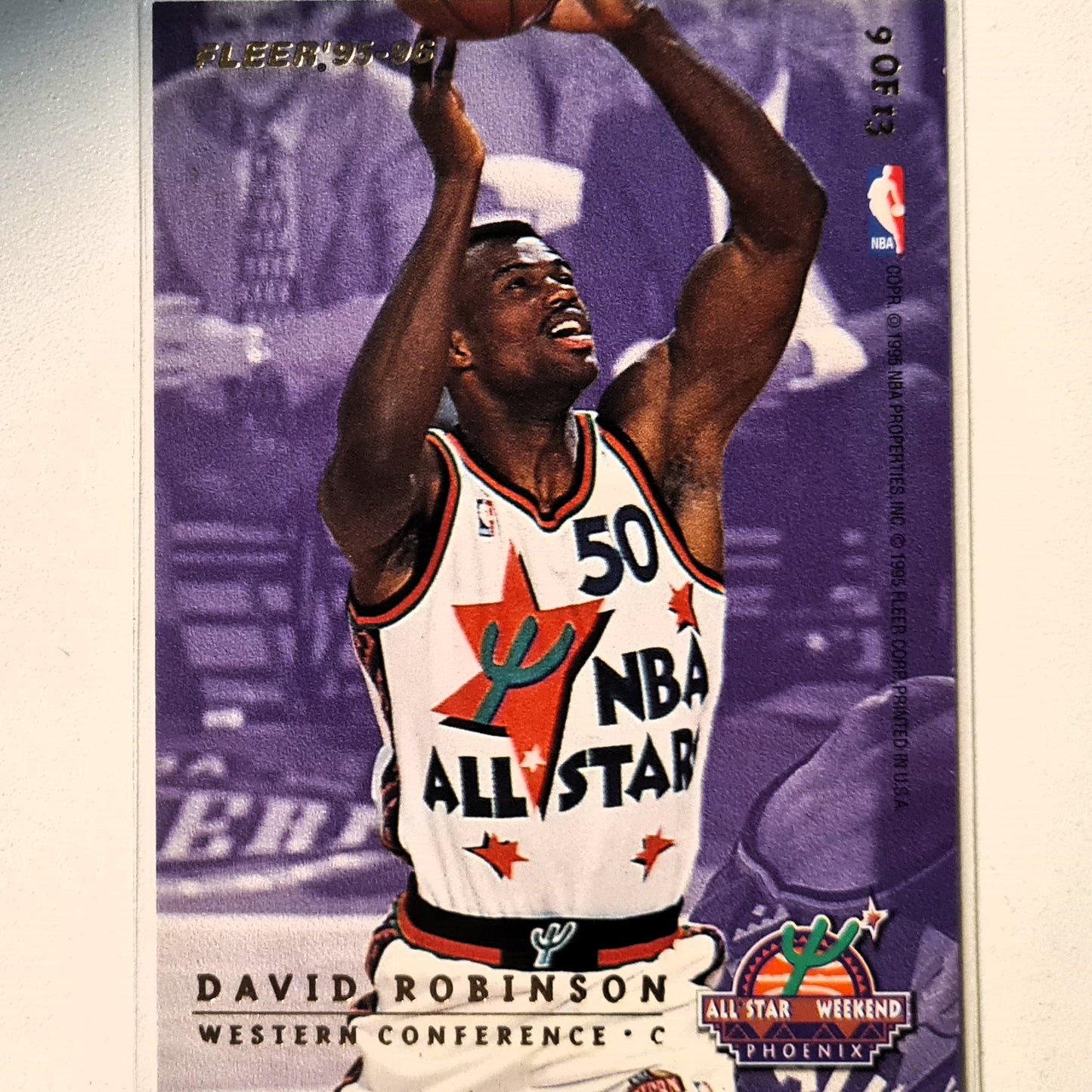 Patrick Ewing David Robinson 1995 Fleer 95-96 all star weekend 9 of 13 NBA Basketball New York Knicks Excellent sleeved