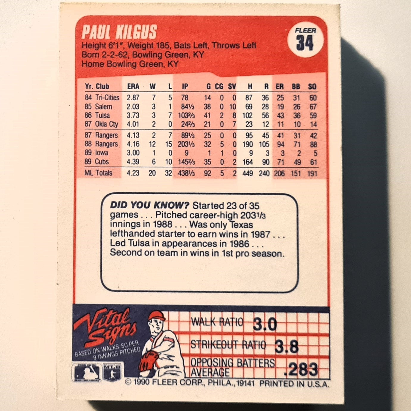 1990 Fleer Baseball cards mixed bundle 50 card job lot #MLB003