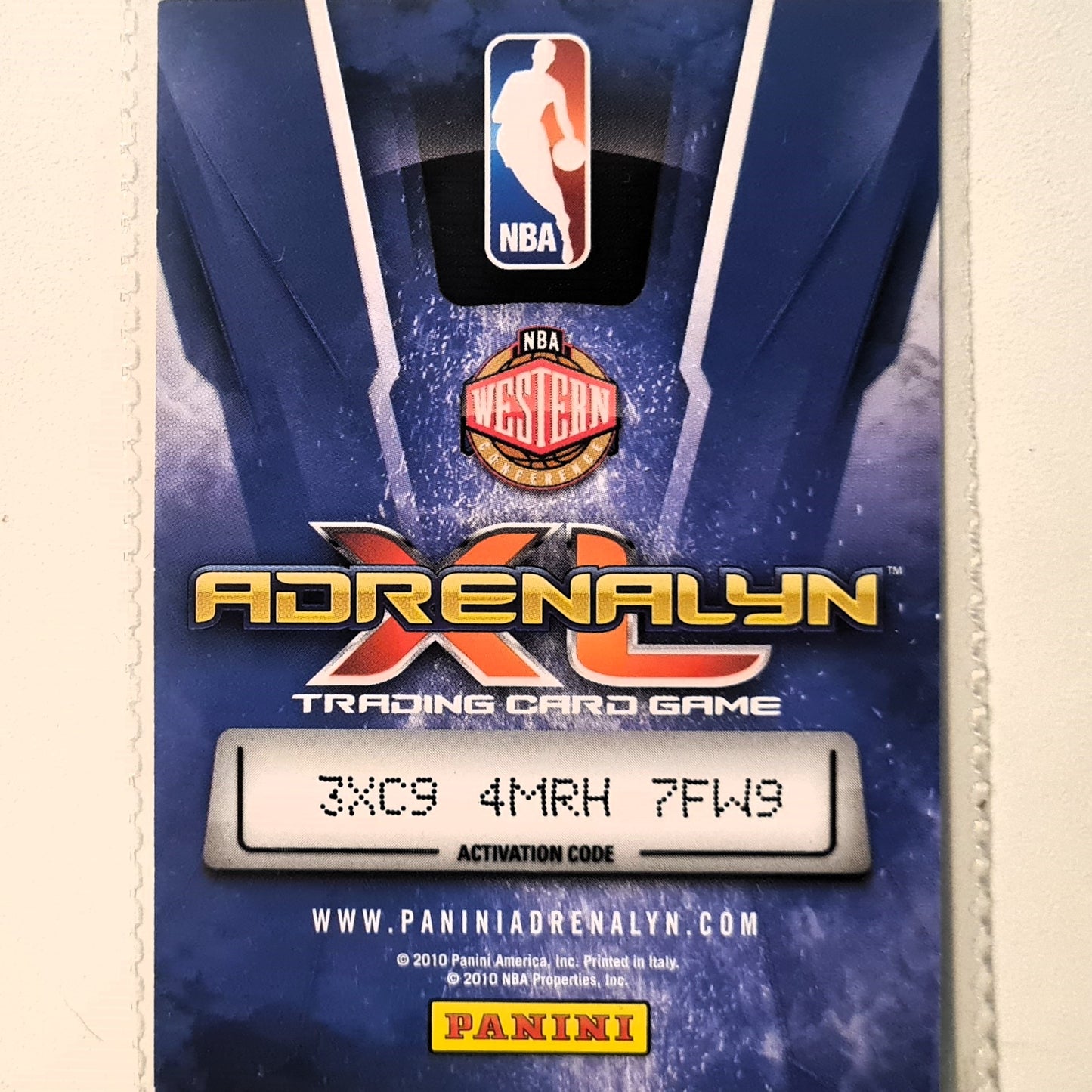 Rudy Fernandez 2010-11 Panini Adrenalyn XL #80 NBA Basketball Portland Trail Blazers very good sleeved