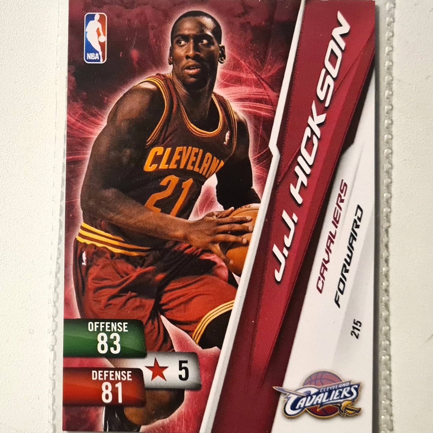 JJ Hickson 2010-11 Panini Adrenalyn XL #215 NBA Basketball Cleveland Cavaliers very good sleeved