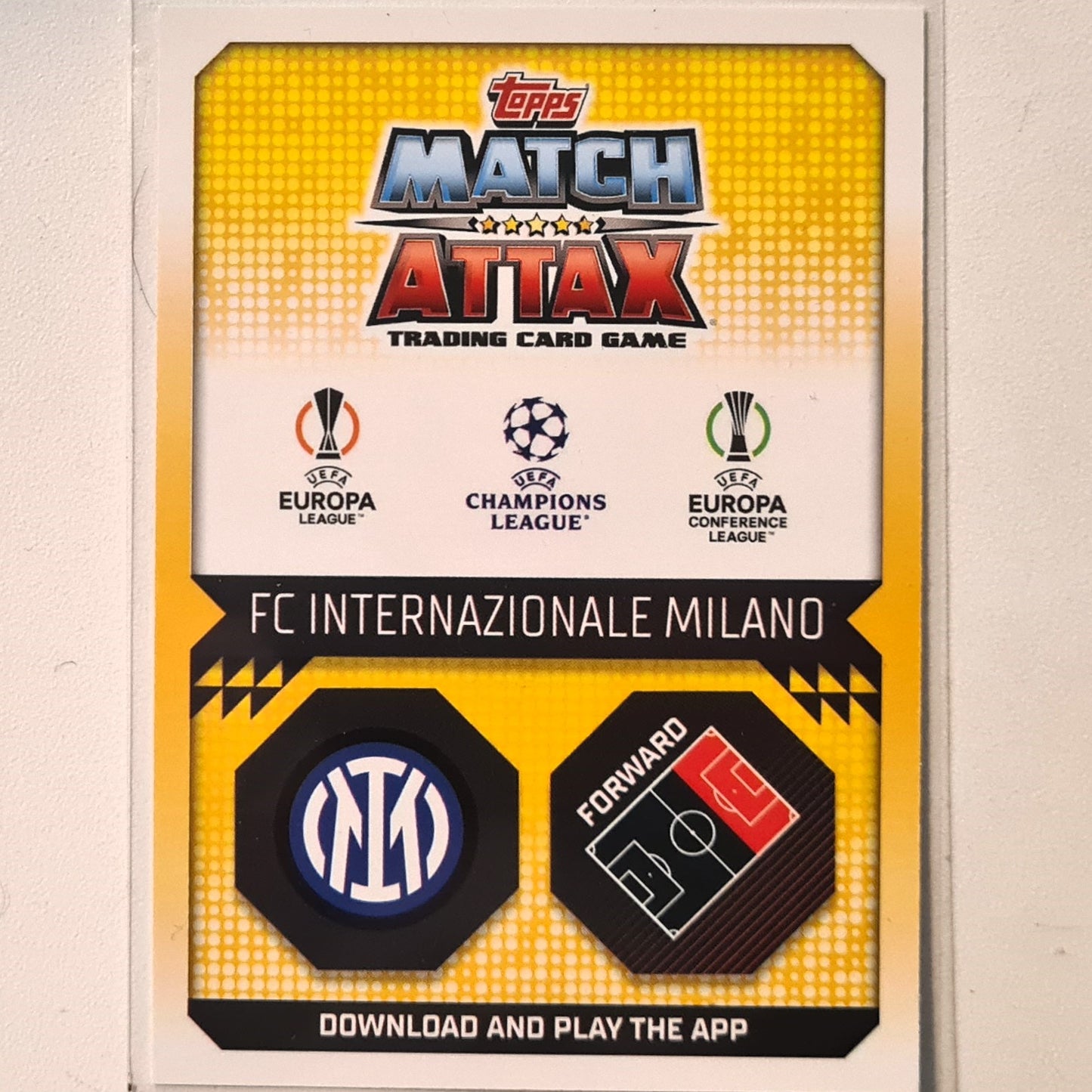 Romelu Lukaku 2022-23 Topps Match Attax New Signings NS 12 Soccer Football Inter Milan Excellent Sleeved