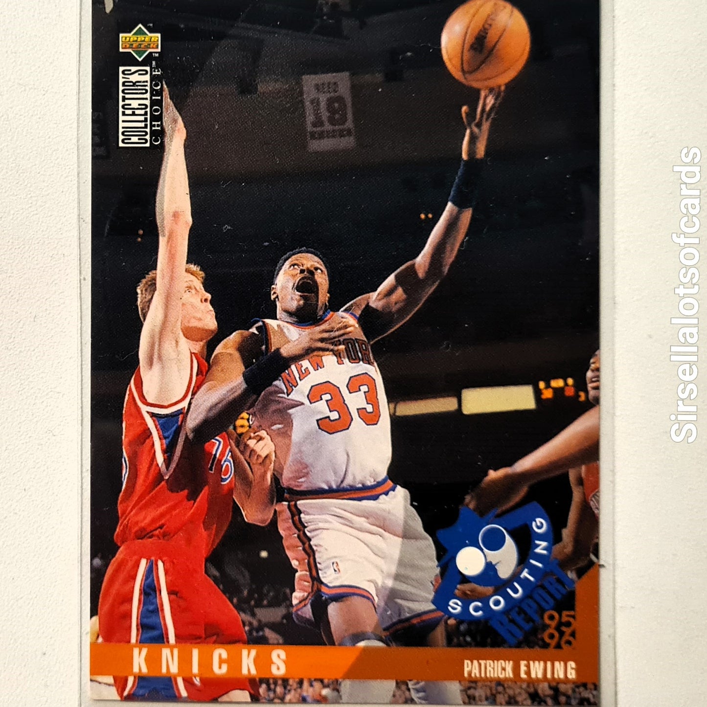 Patrick Ewing 1995 Upper-Deck Scouting #338 NBA Basketball New York Knicks Excellent sleeved