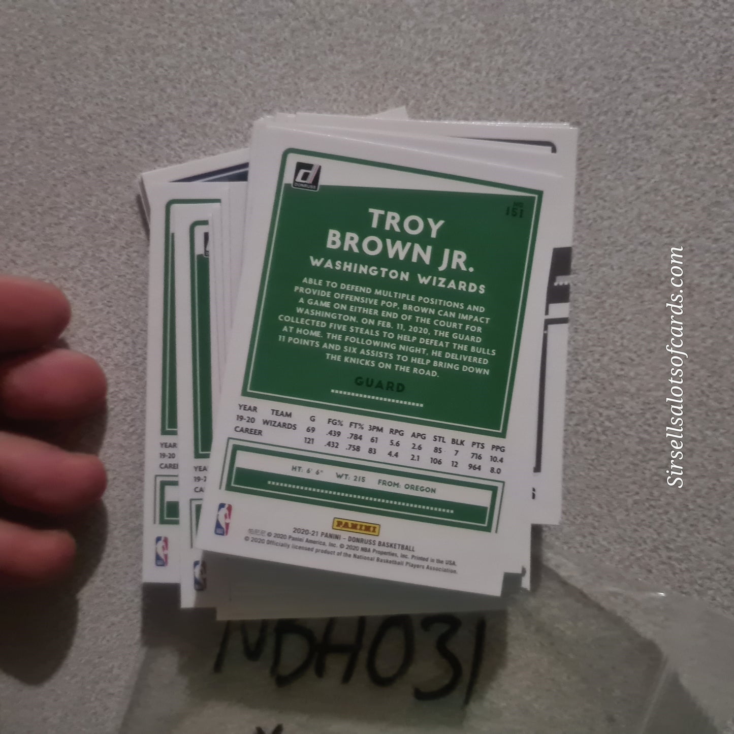 2020-21 Panini Donruss Basketball cards mixed Base bundle 40 card job lot #NBA031