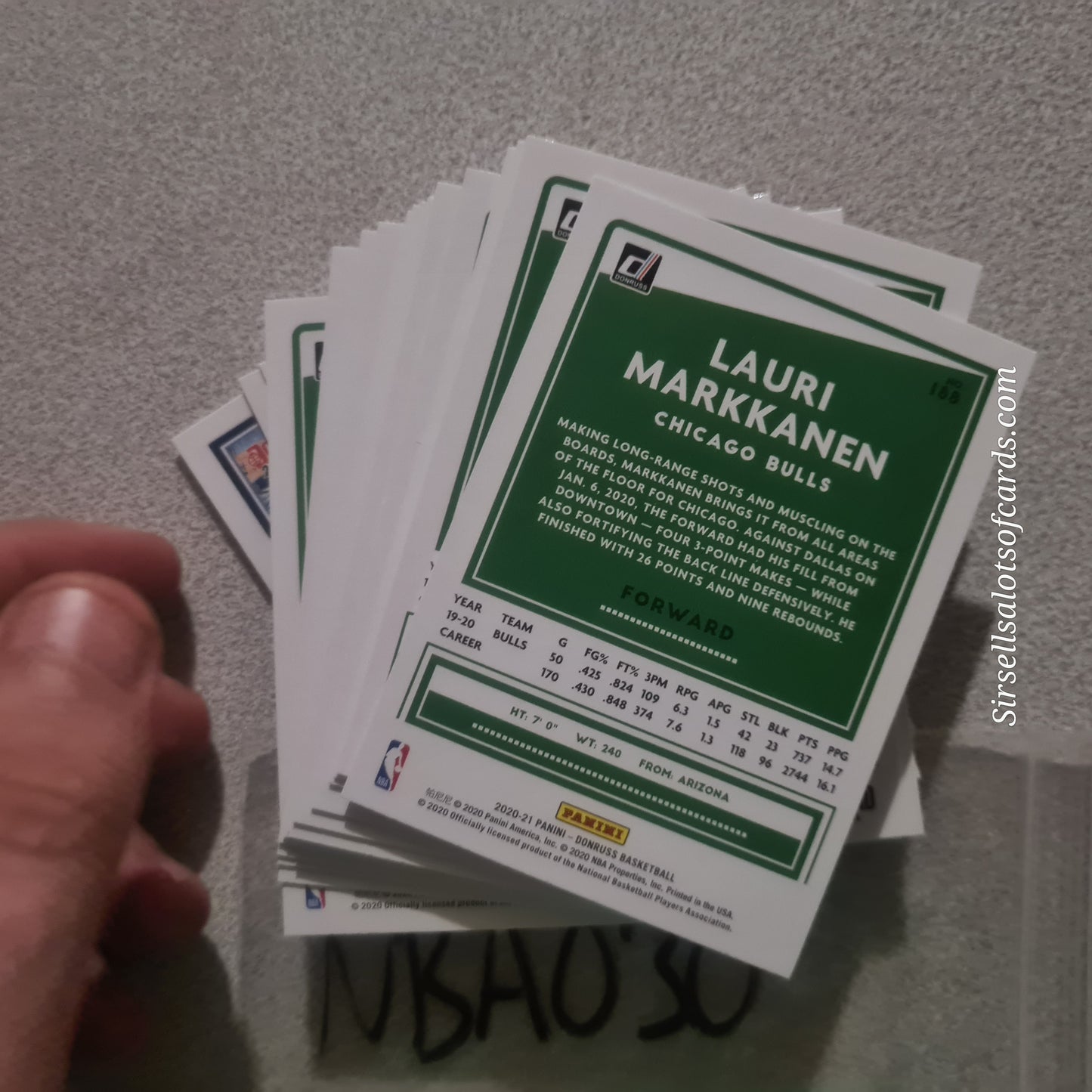 2020-21 Panini Donruss Basketball cards mixed Base bundle 40 card job lot #NBA030