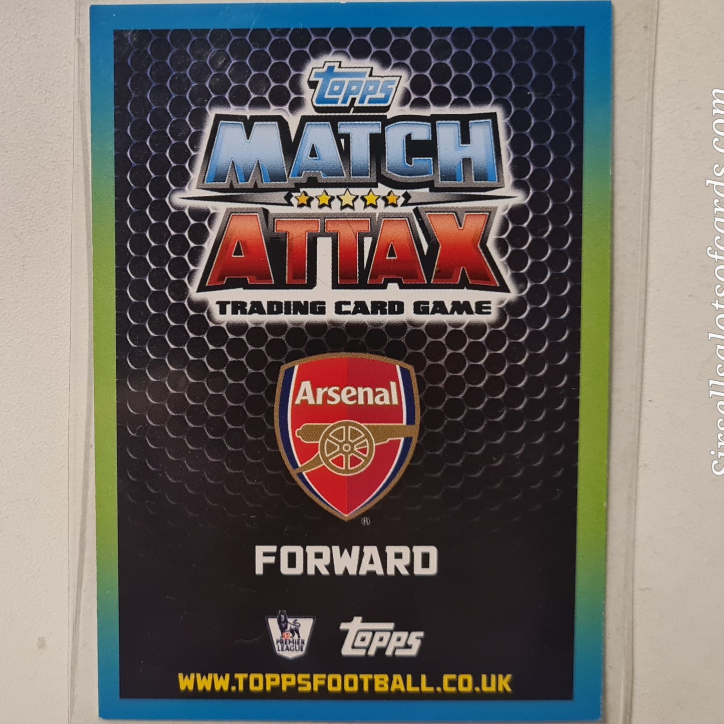 Theo Walcott 2015-16 Topps Match Attax #35 Soccer Football Arsenal Excellent Sleeved