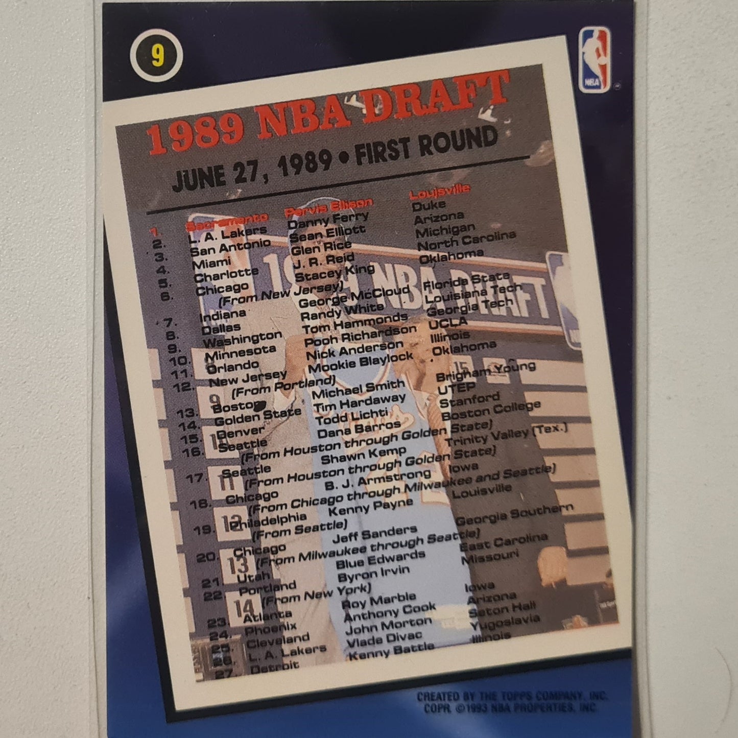 Pervis Ellison 1993 Topps Rookie Archives Gold variant #9 Sacramento Kings Excellent Sleeved