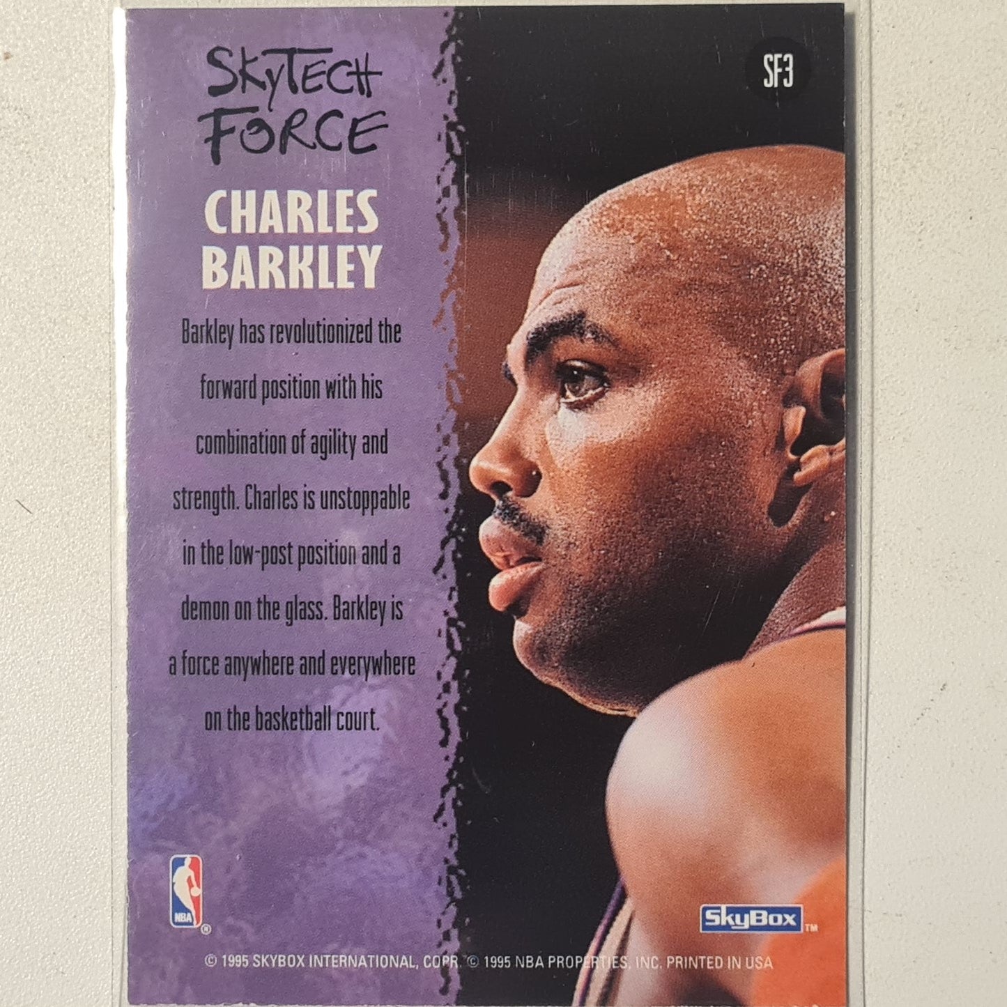 Charles Barkley 1995 Skybox Skytech Force SF3 NBA Basketball Phoenix Suns excellent