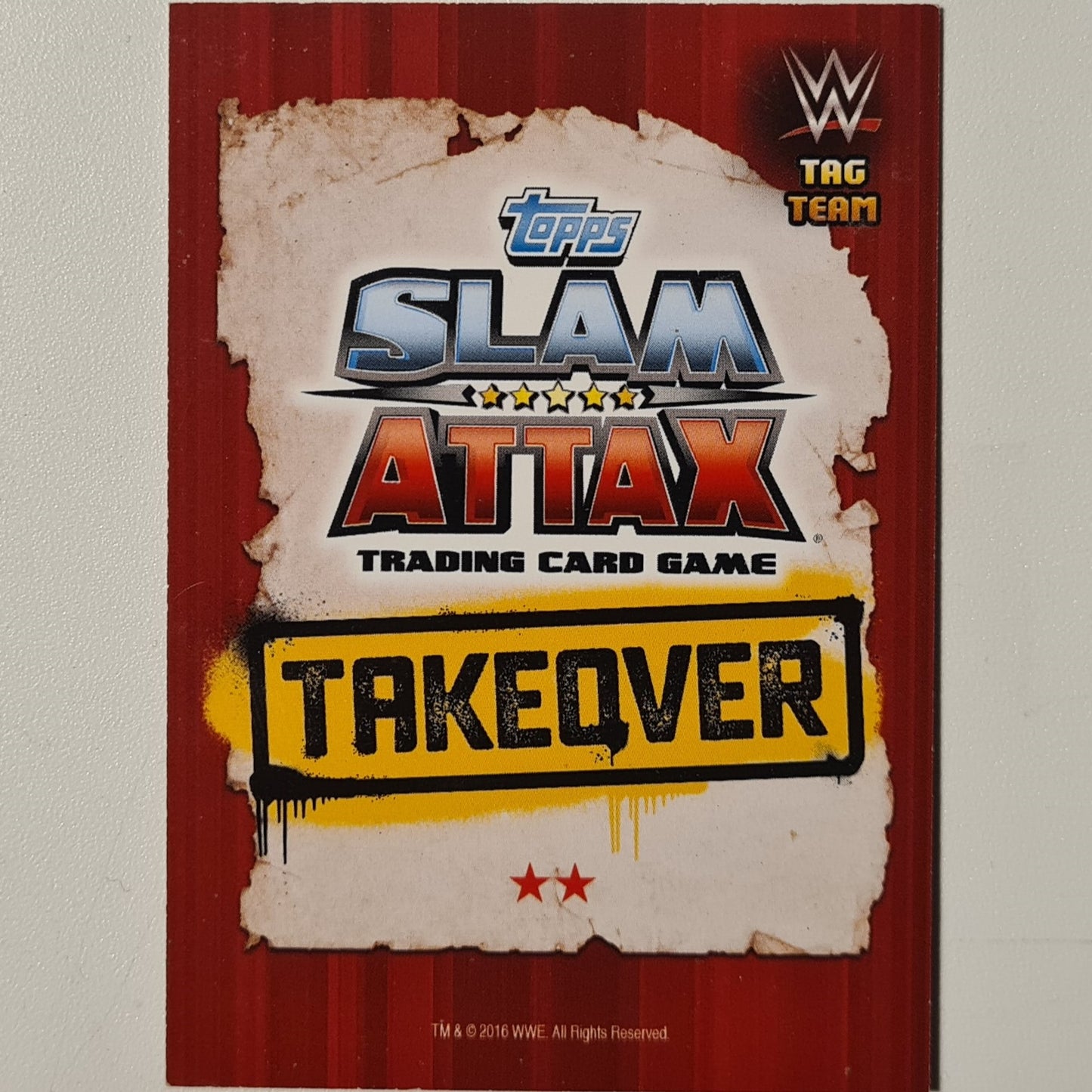 The Ascension tag team 2016 Topps Slam Attax takeover #283 WWE Wrestling very good +