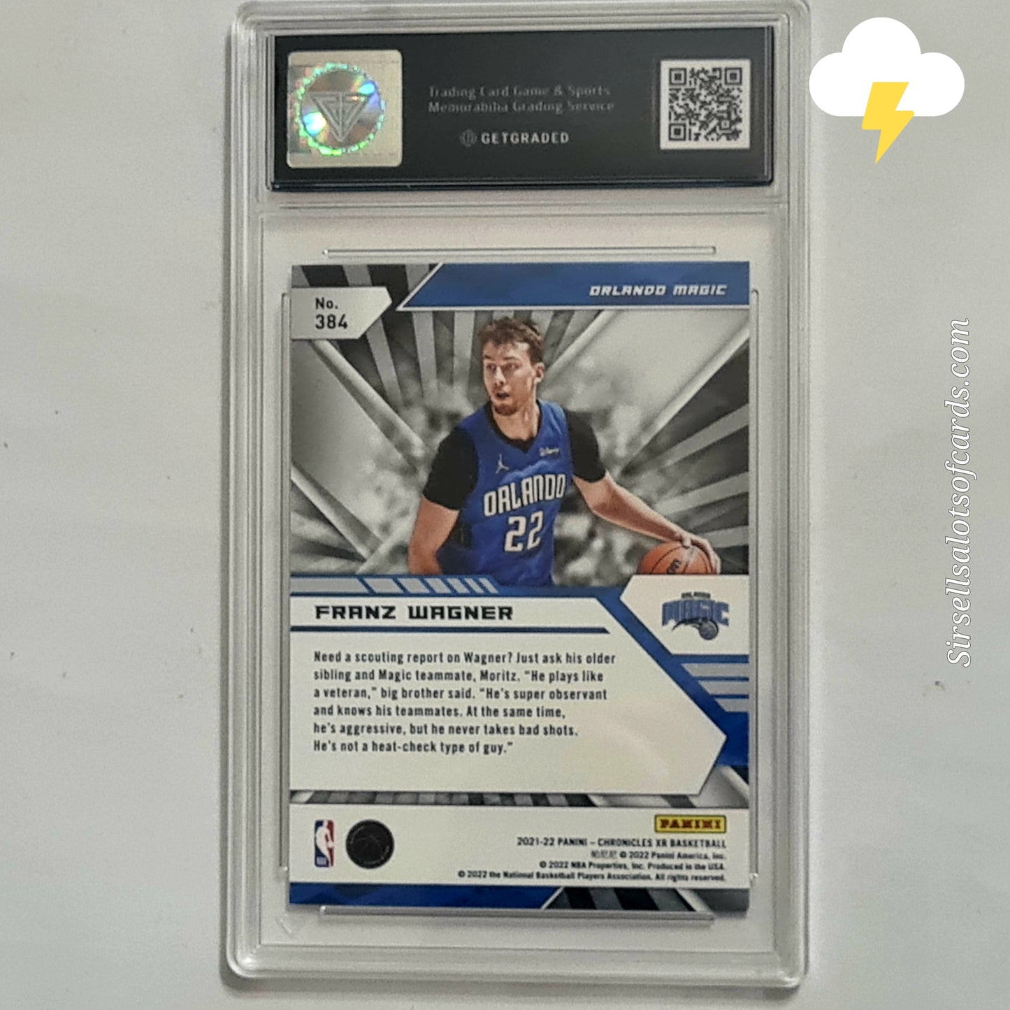 Franz Wagner 2021-22 Panini Chronicles XR Bronze Rookie RC #384 NBA Basketball Orlando Magic mint get graded 9 slab