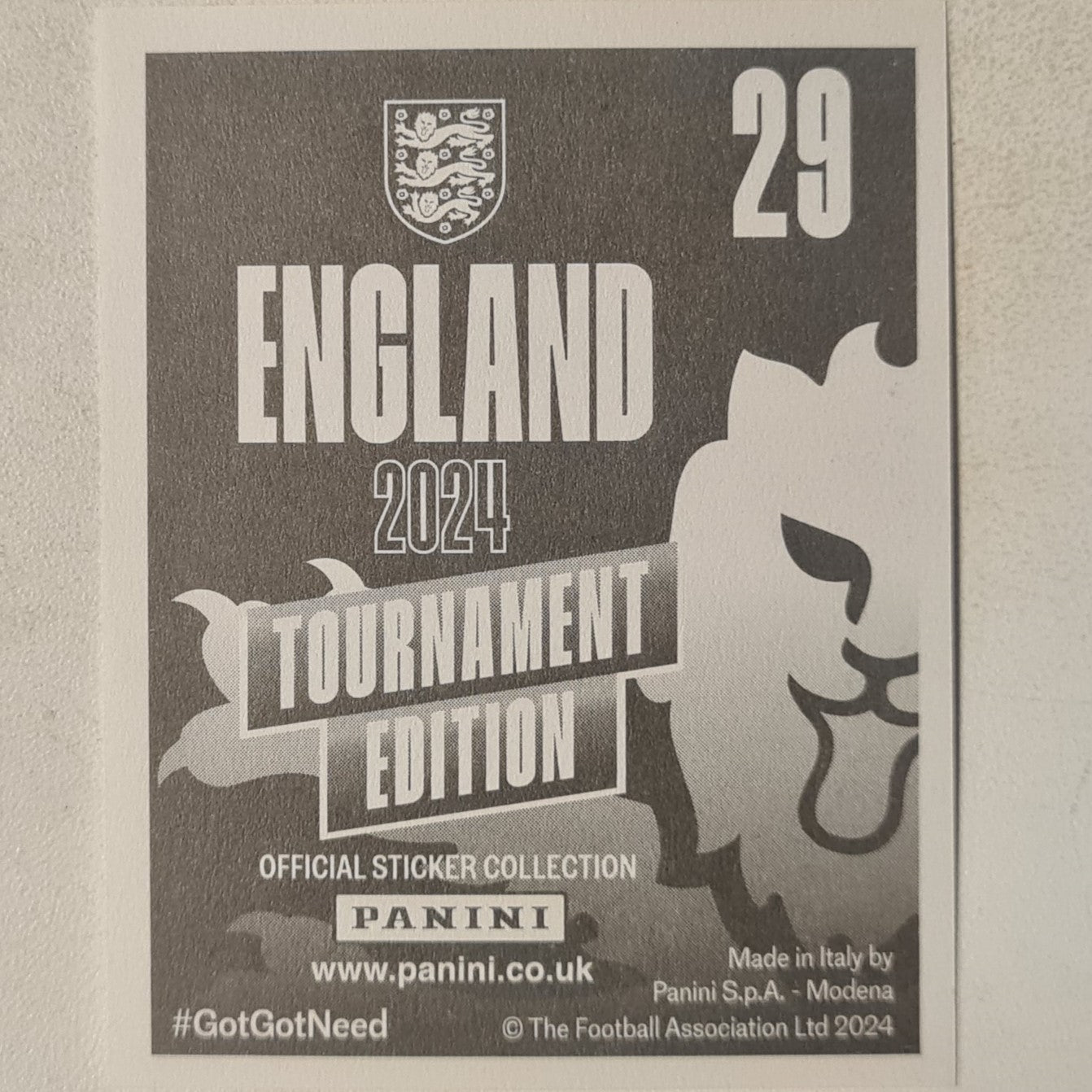 David James Panini 2024 England Tournament edition legend sticker #29 England Football mint
