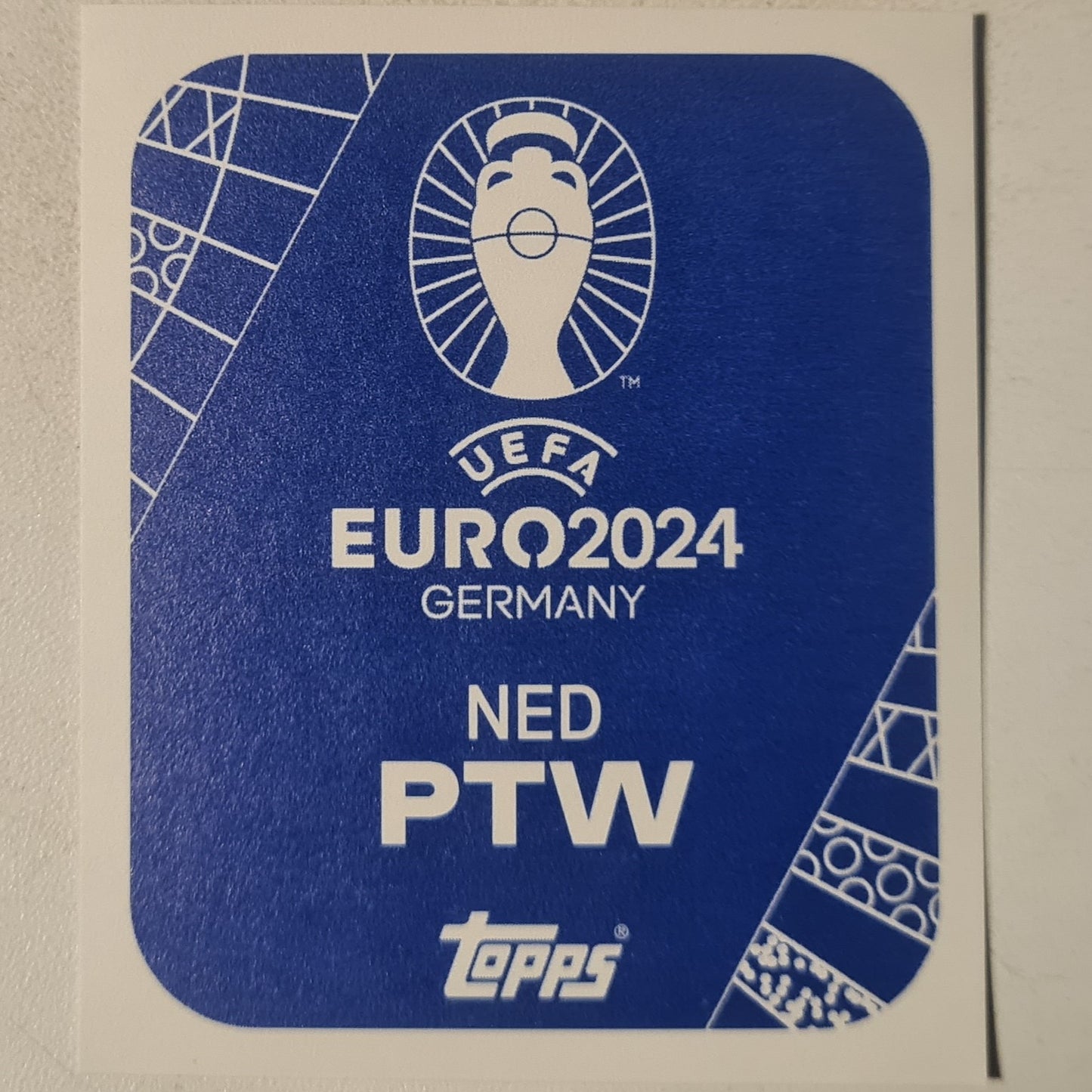 Xavi Simons Topps Euro 2004 foil sticker NED PTW football Netherlands Football Ex-mint