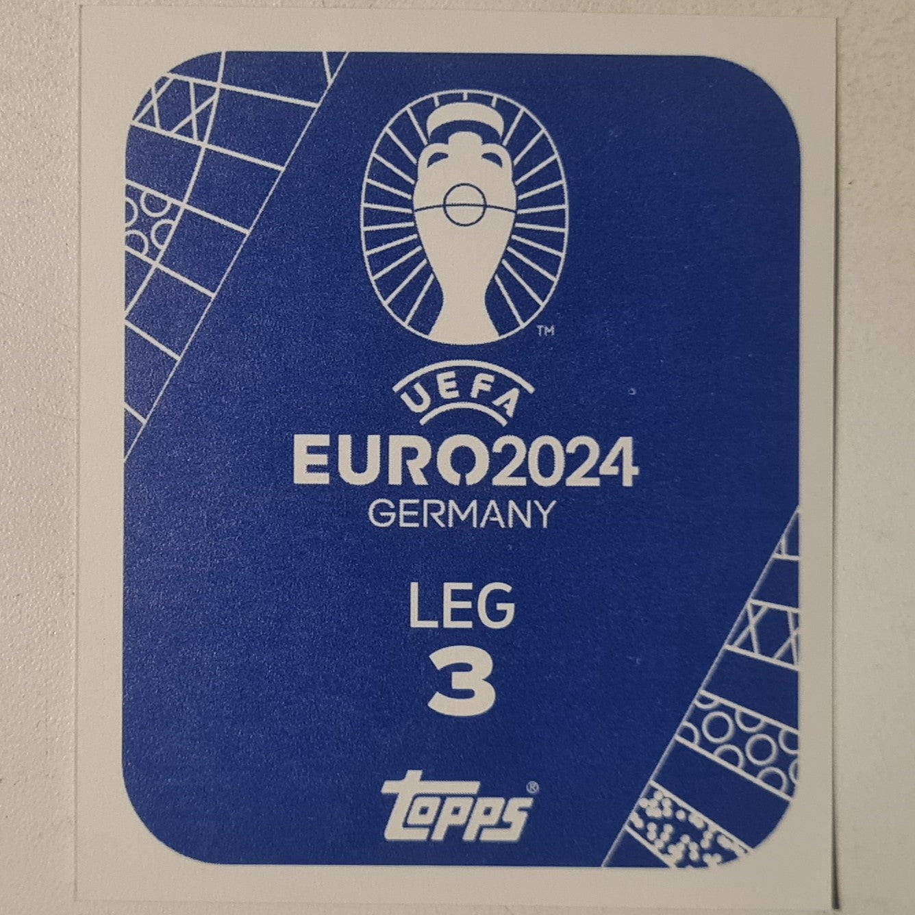 Wayne Rooney Topps Euro 2004 foil sticker Leg 3 Soccer Football England Ex-mint