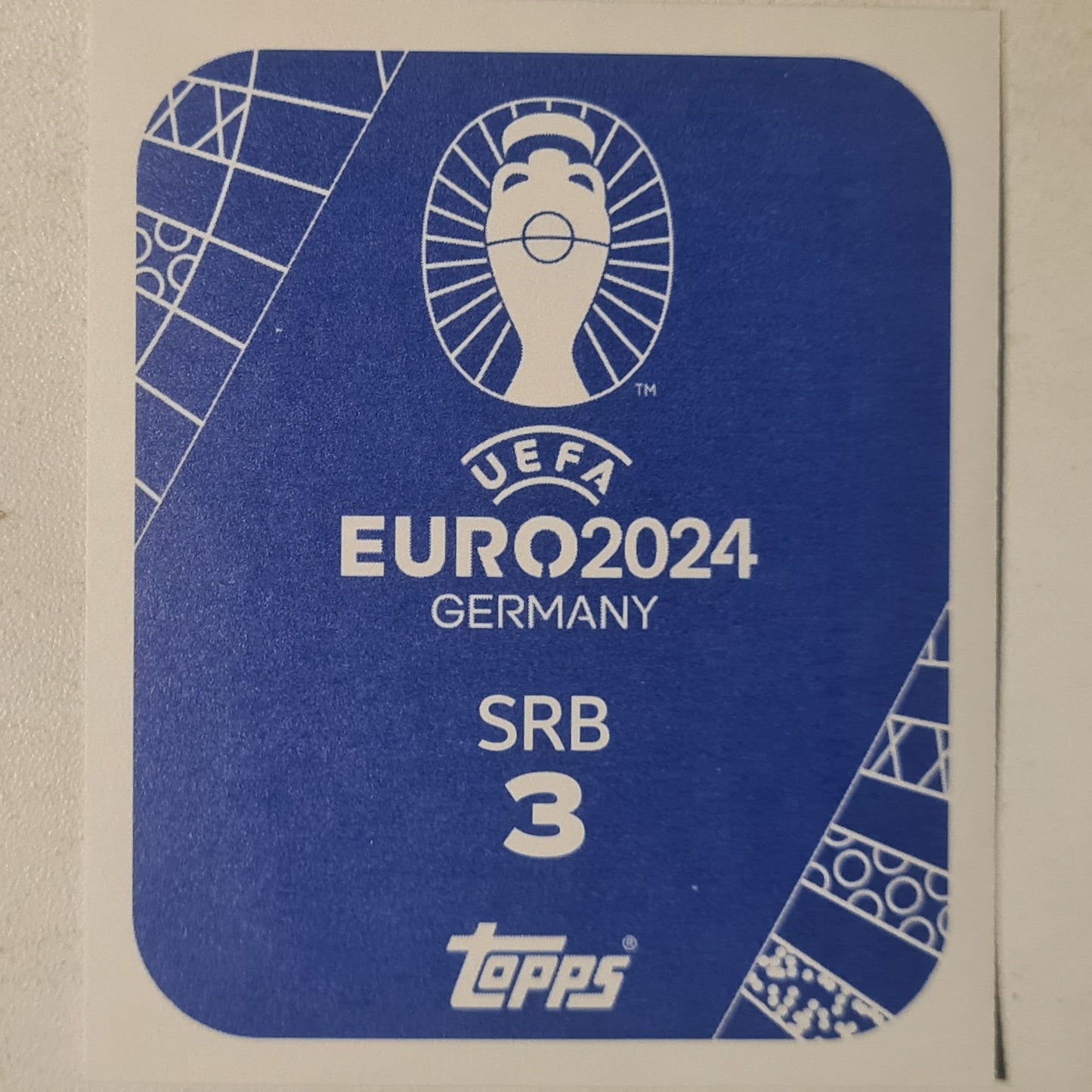 Sergej MILINKOVIC-SAVIC Topps Euro 2004 foil sticker SRB 3 Soccer Football Serbia Ex-mint
