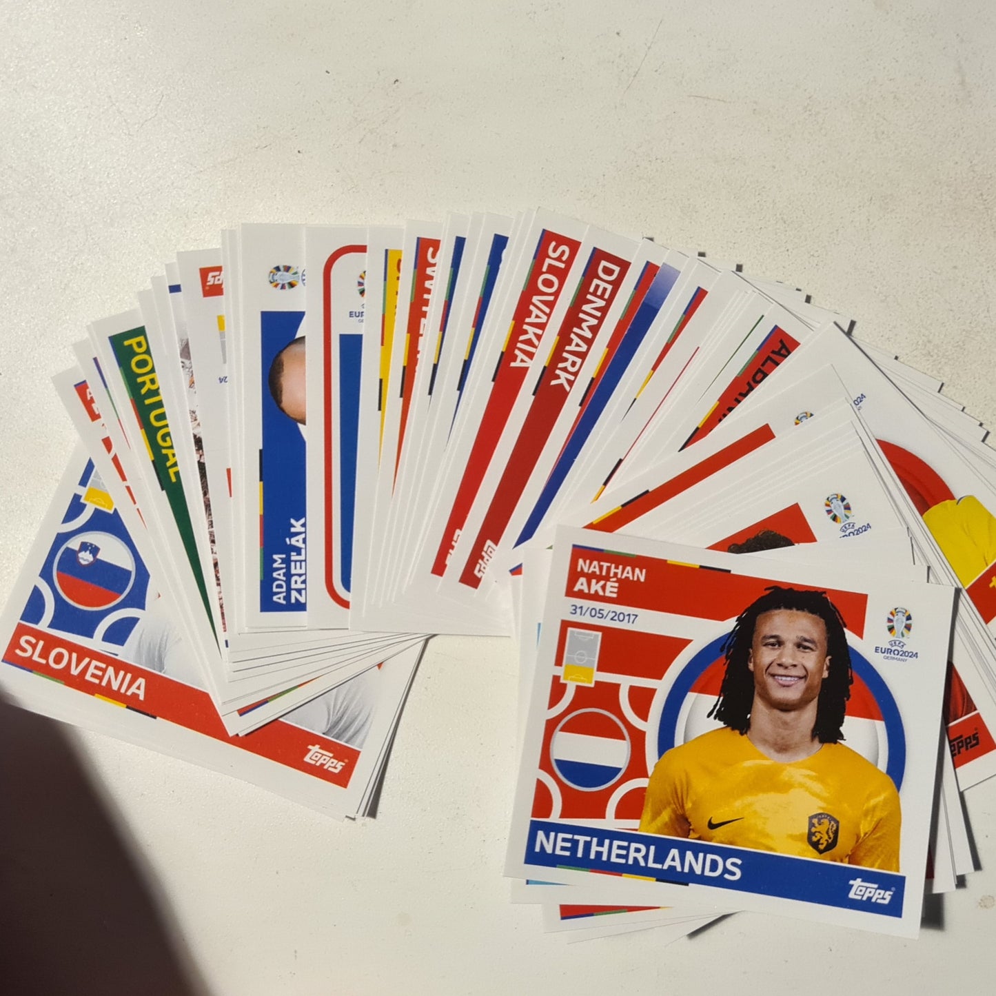 Topps 2024 euro GERMANY Football Soccer stickers x53 superb pack fresh top names included