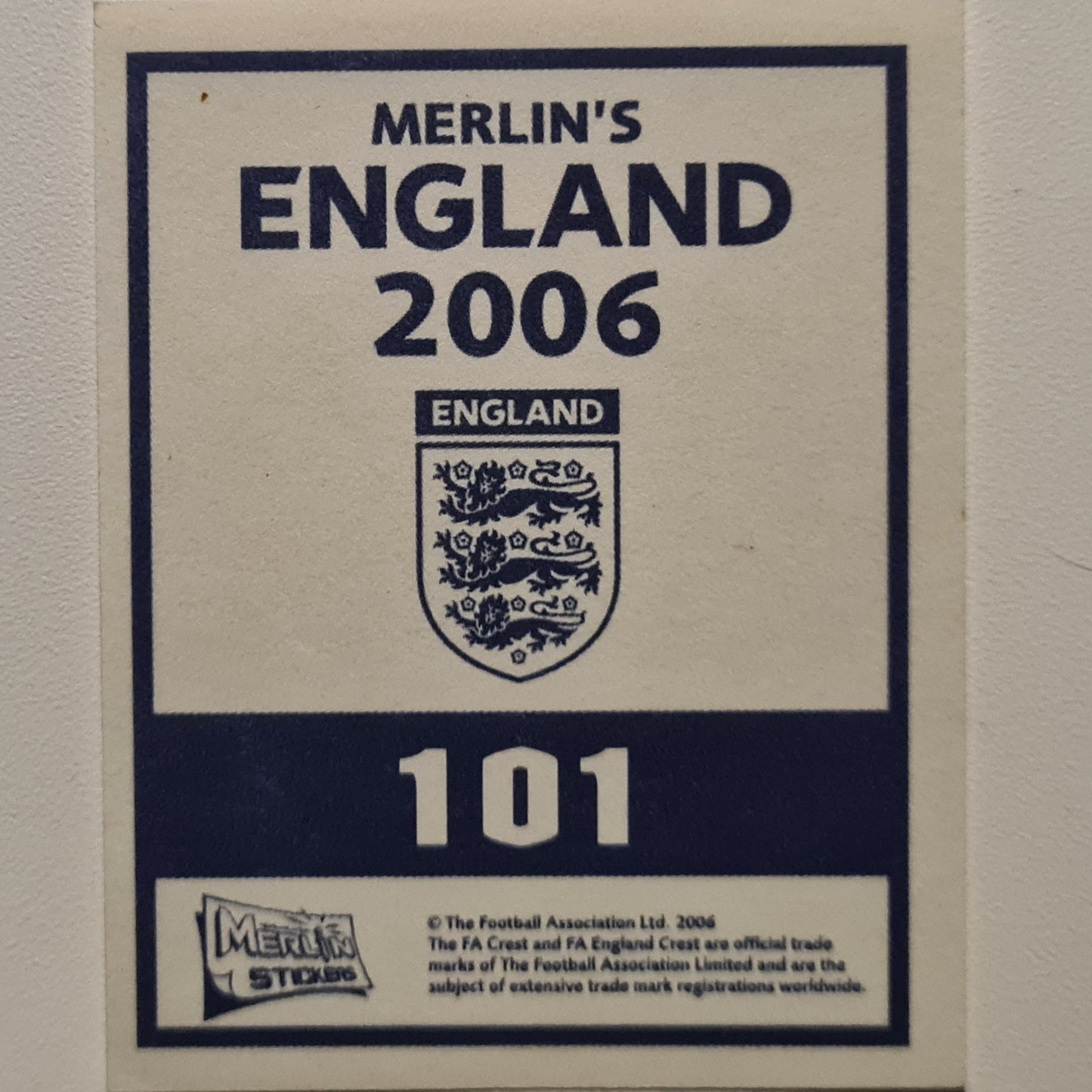 Peter Crouch Merlin 2006 football #101 Soccer England Excellent