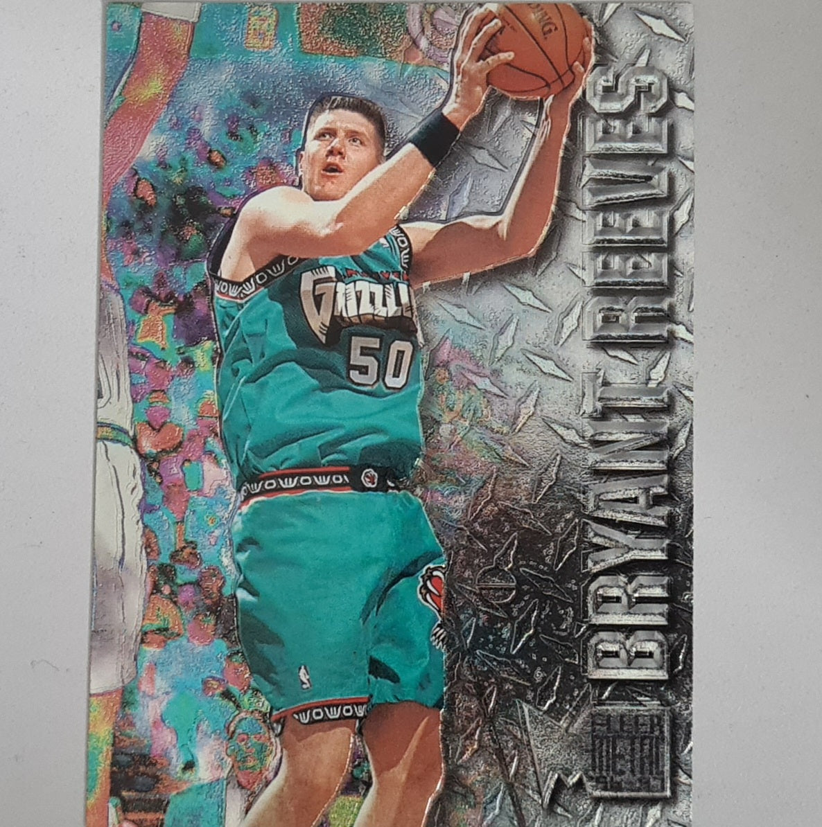 Bryant Reeves 1996 Fleer Metal 96-97 #105 NBA Basketball Vancouver Grizzlies Ex-mint