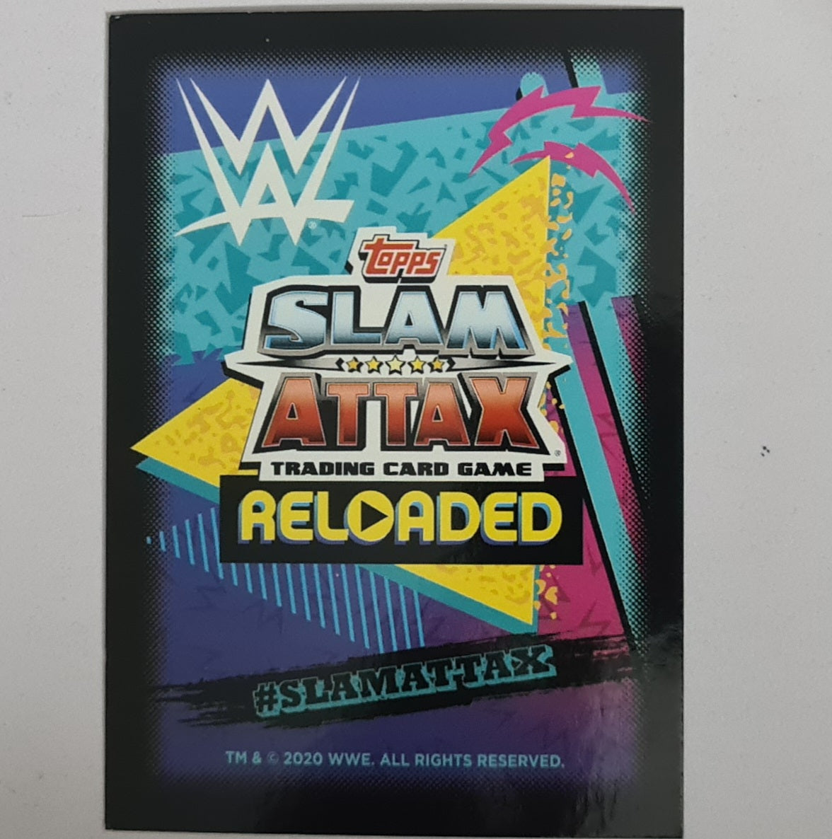 Angel Garza 2020 Topps Slam Attax reloaded super showdown foil card #289 WWE Wrestling Excellent