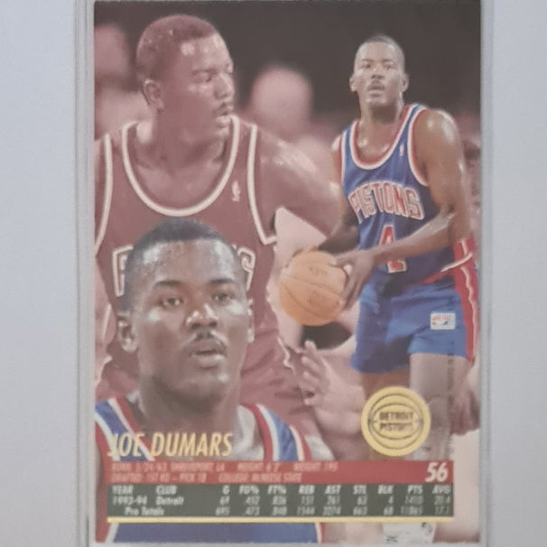 Joe Dumars 1994 Fleer Ultra 94-95 #56 NBA Basketball Detroit Pistons excellent