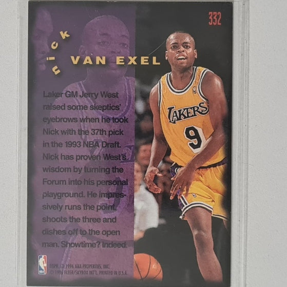 Nick Van Exel 1996 Fleer 95-96 Firm Foundation #332 NBA Basketball LA Lakers Excellent