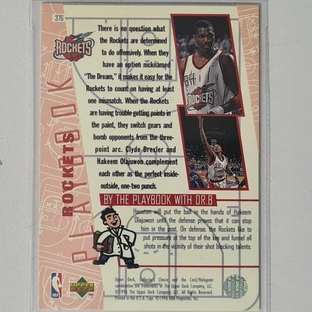 Charles Barkley etc 1996 Upper-Deck playbook #376 NBA Basketball Houston Rockets Excellent