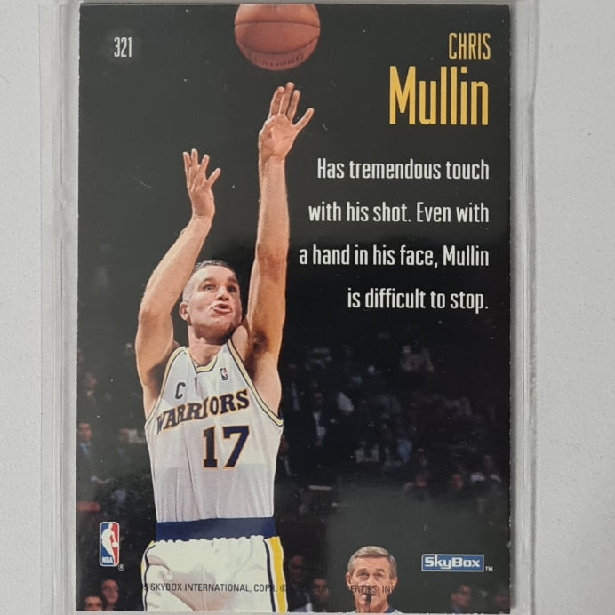 Chris Mullin 1995 Skybox Sky Shots #321 NBA Basketball Golden State Warriors Excellent