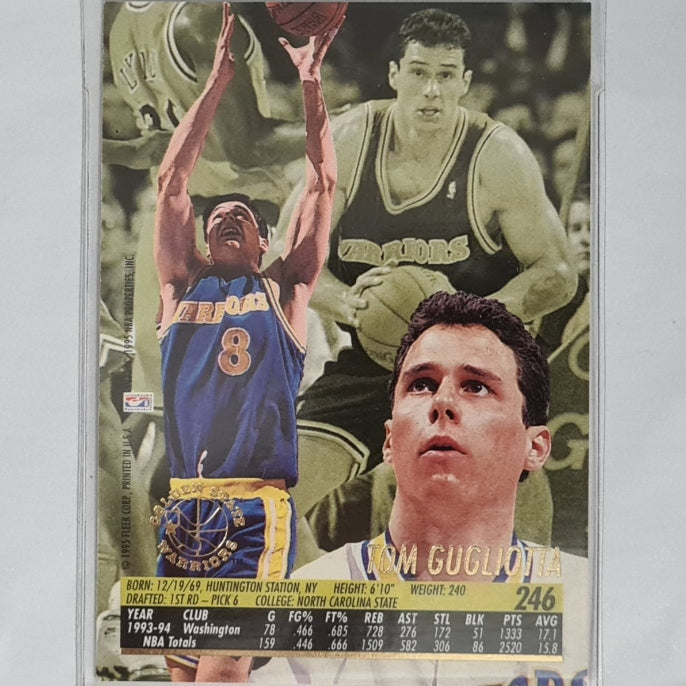 Tom Gugliotta 1994 Fleer Ultra 94-95 #246 NBA Basketball Golden State Warriors Excellent