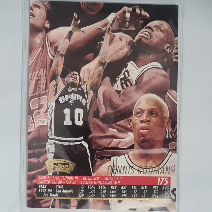 Dennis Rodman 1994 Fleer Ultra 94-95 #175 NBA Basketball San Antonio Spurs Excellent