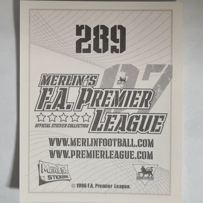 J.S. Park 1997 Merlin FA Premier League Sticker #289 Soccer Football Manchester United Excellent