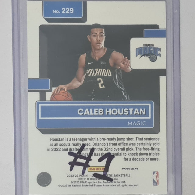Caleb Houstan 2022-23 Panini Donruss Optic pink prizm rated Rookie RC #229 NBA Basketball Orlando Magic mint sleeved