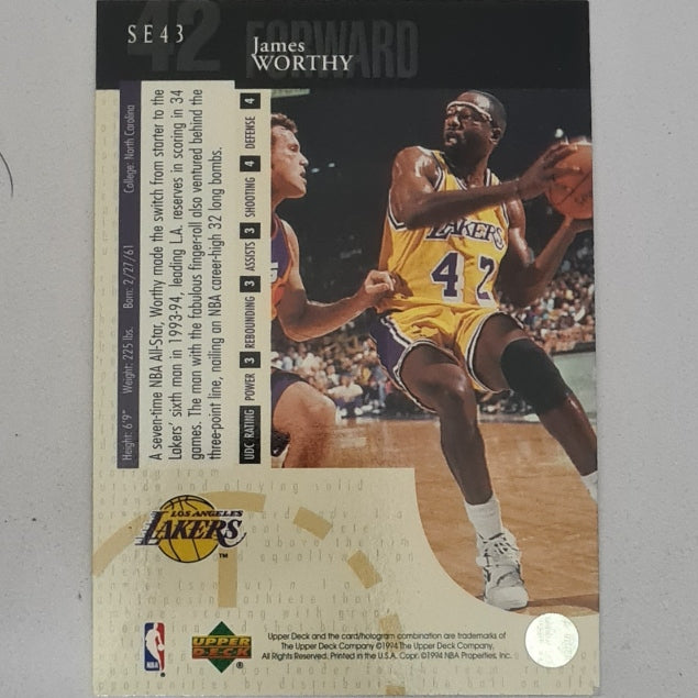 James Worthy 1994 Skybox NBA Hoops #106 NBA Basketball LA Lakers Excellent sleeved
