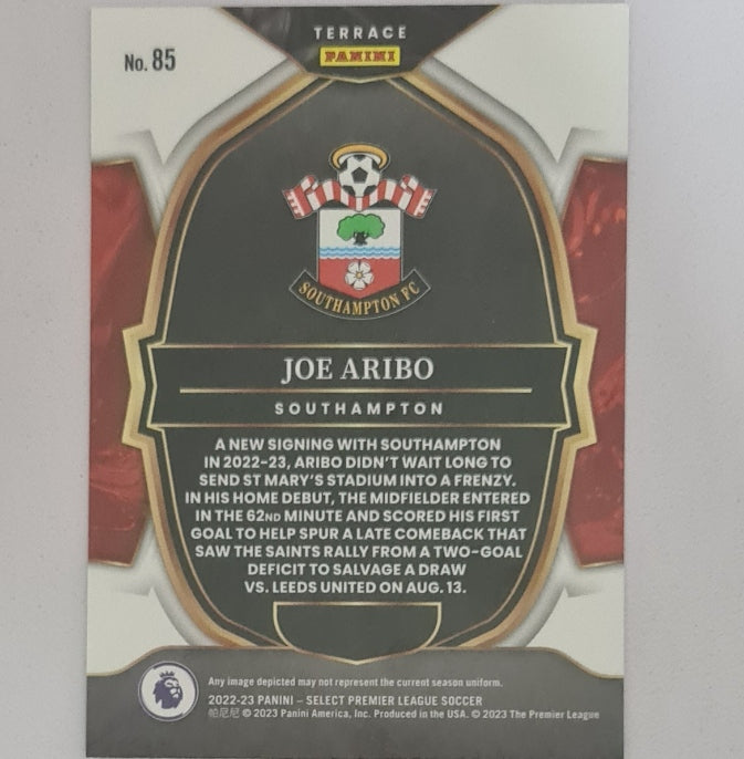 Joe Aribo 2022-23 Panini Select premier league RC Rookie #85 Southampton mint Sleeved