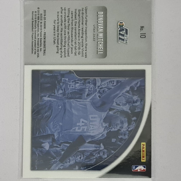 Donovan Mitchell 2019-20 Panini Prizm Hyped #10 NBA Basketball Utah Jazz Excellent-mint