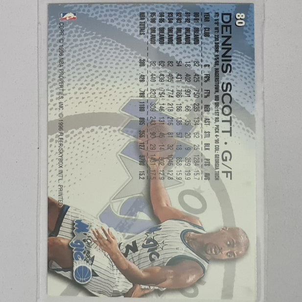 Dennis Scott 1996 Fleer 96-97 #80 NBA Basketball Philadelphia Orlando Magic excellent Sleeved