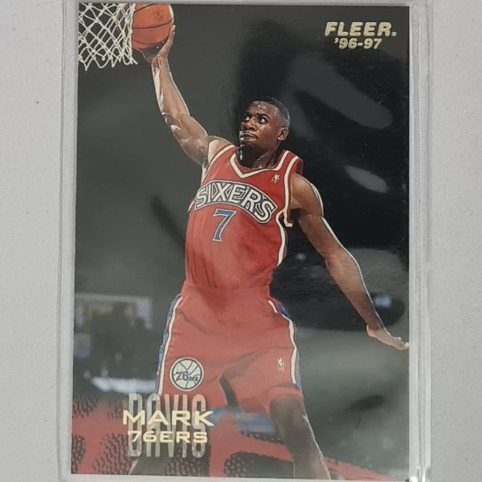 Mark Davis 1996 Fleer 96-97 #233 NBA Basketball Philadelphia 76ers excellent Sleeved