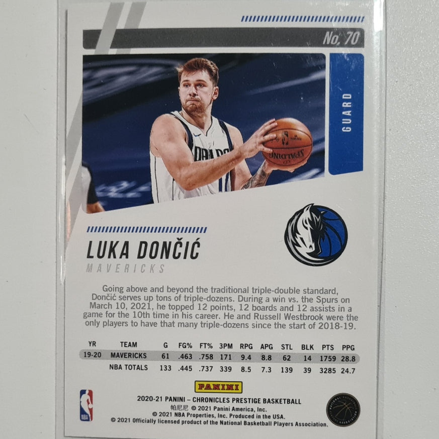 Luka Doncic 2020-21 Panini Prestige #70 NBA Basketball Dallas Mavericks excellent-mint